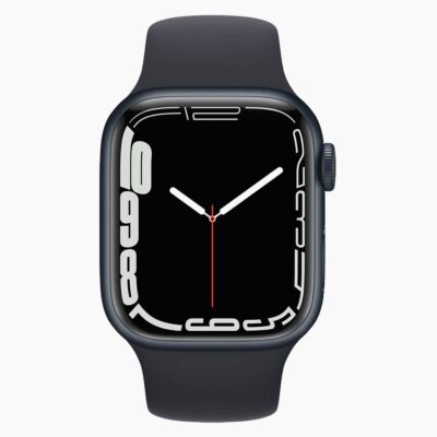 Refurbished Apple Watch Series 7 Zwart voorkant