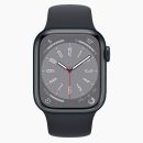 Refurbished Apple Watch Series 8 Zwart voorkant