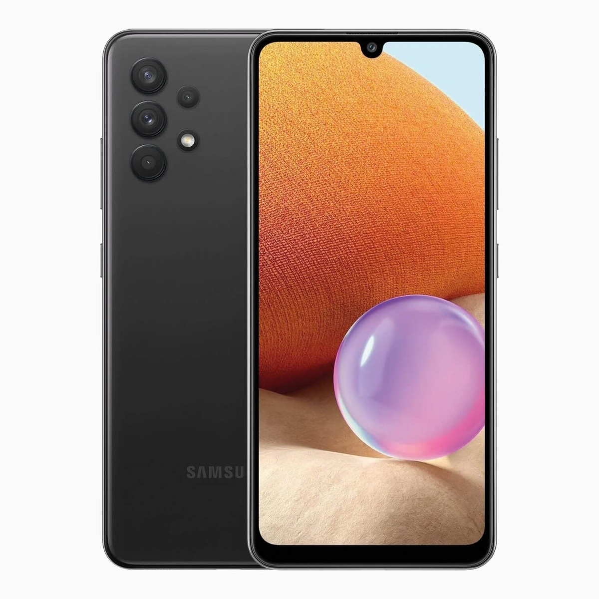 Refurbished Samsung Galaxy A32 Zwart voorkant