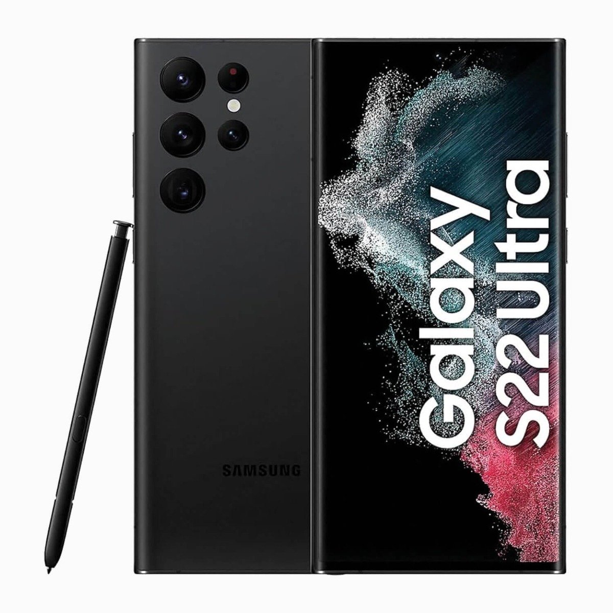 Refurbished Samsung Galaxy S22 Ultra Zwart voorkant