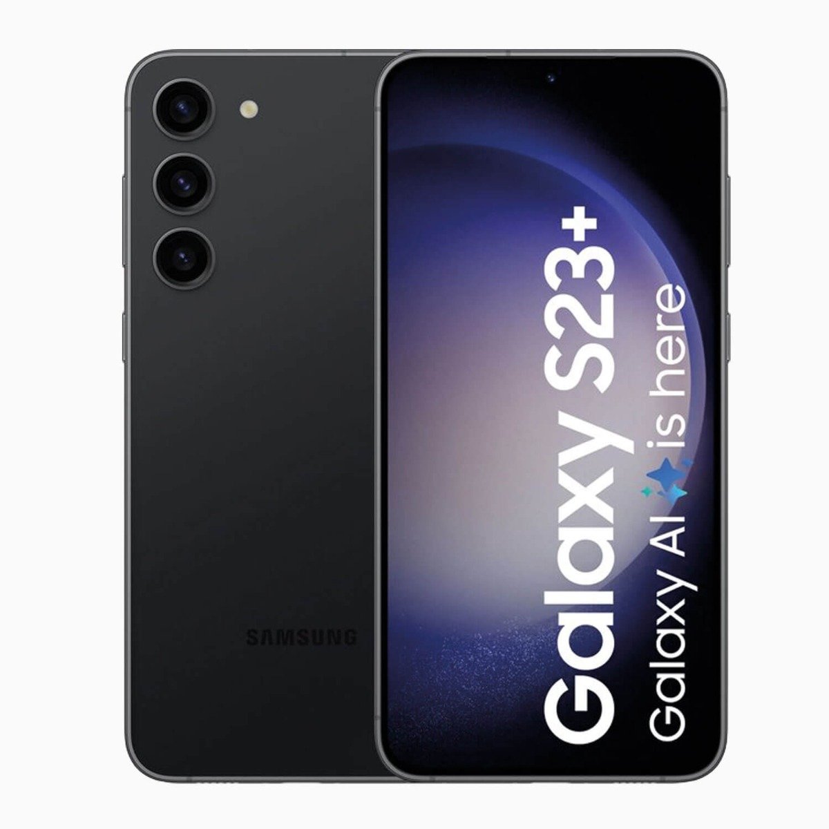 Refurbished Samsung Galaxy S23 Plus Zwart voorkant
