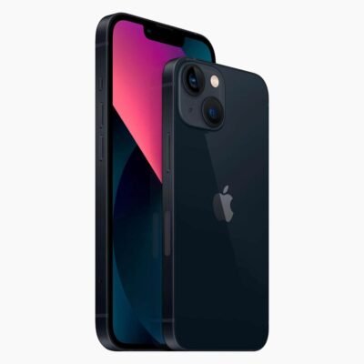 Refurbished iPhone 13 Mini Zwart zijkant