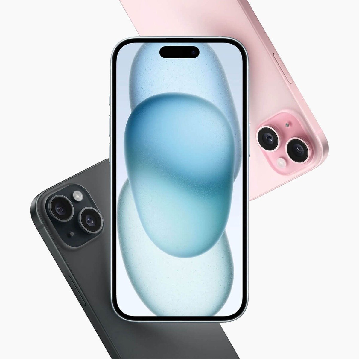 Refurbished iPhone 15 Plus Zwart voorkant