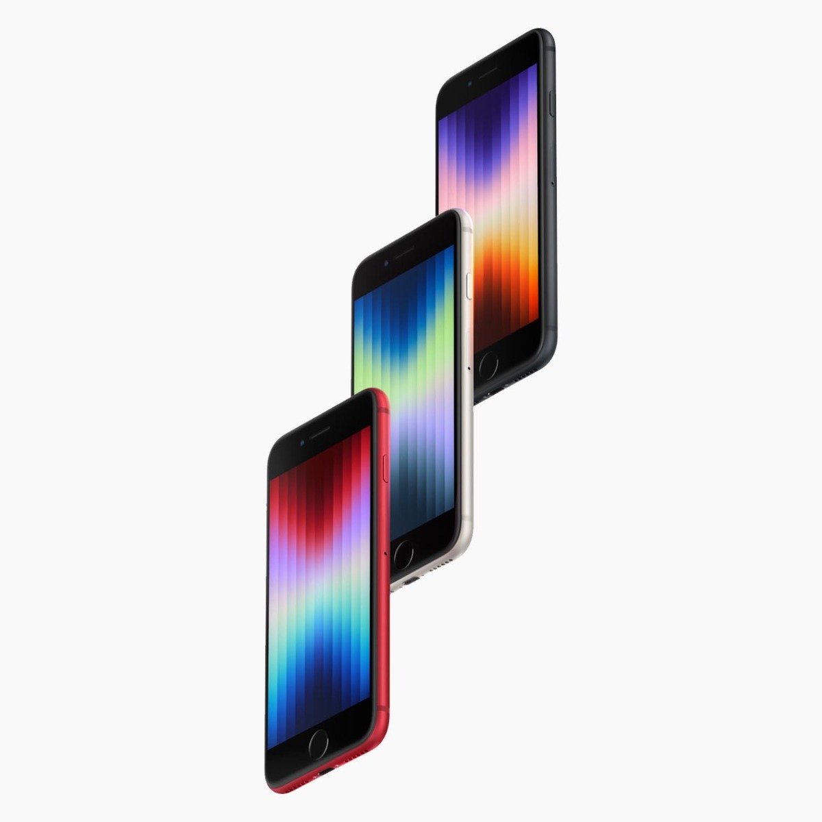 Refurbished iPhone SE 2022 Zwart voorkant