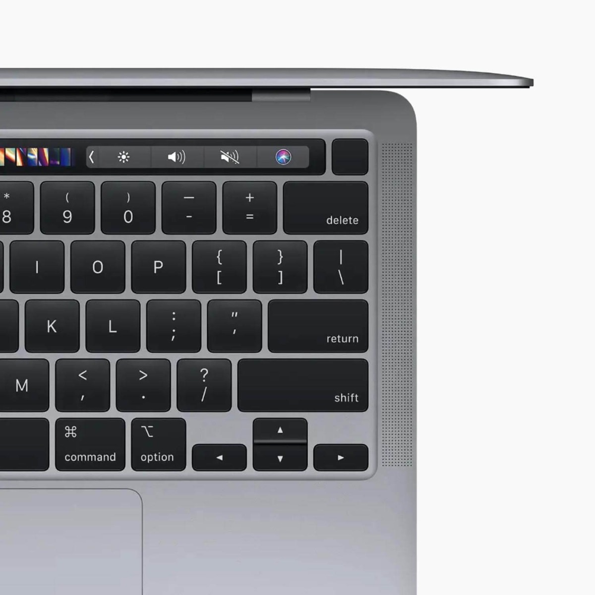 Refurbished MacBook Pro 13 (M1, 2020) Space Grey voorkant