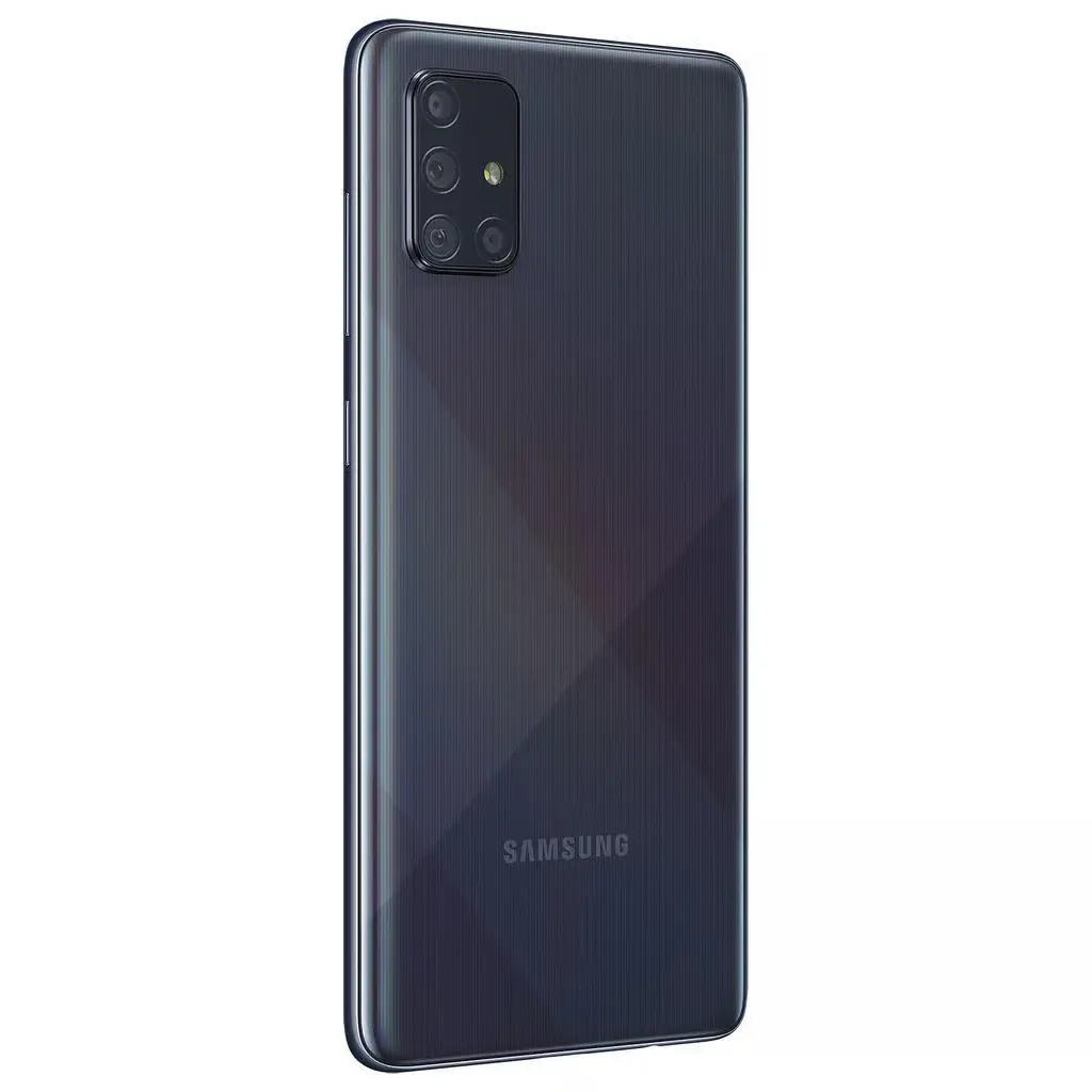 Refurbished Samsung Galaxy A71 Black achterkant