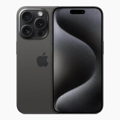 Refurbished iPhone 15 Pro Titanium Black voorkant