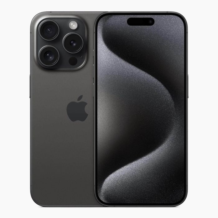 Refurbished iPhone 15 Pro Titanium Black voorkant