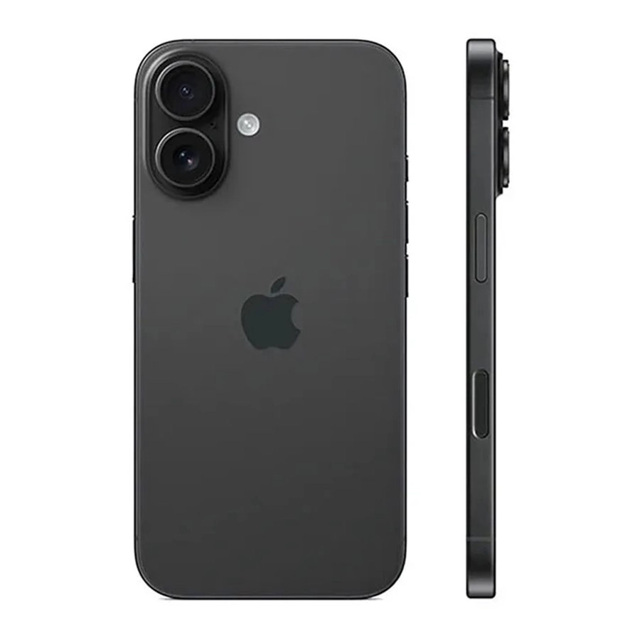 Refurbished iPhone 16 Schwarz Rückseite