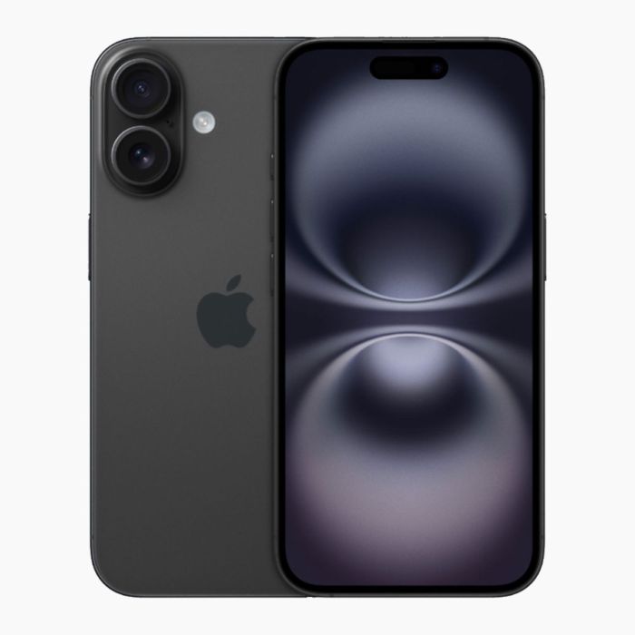 Refurbished iPhone 16 Schwarz Vorderseite